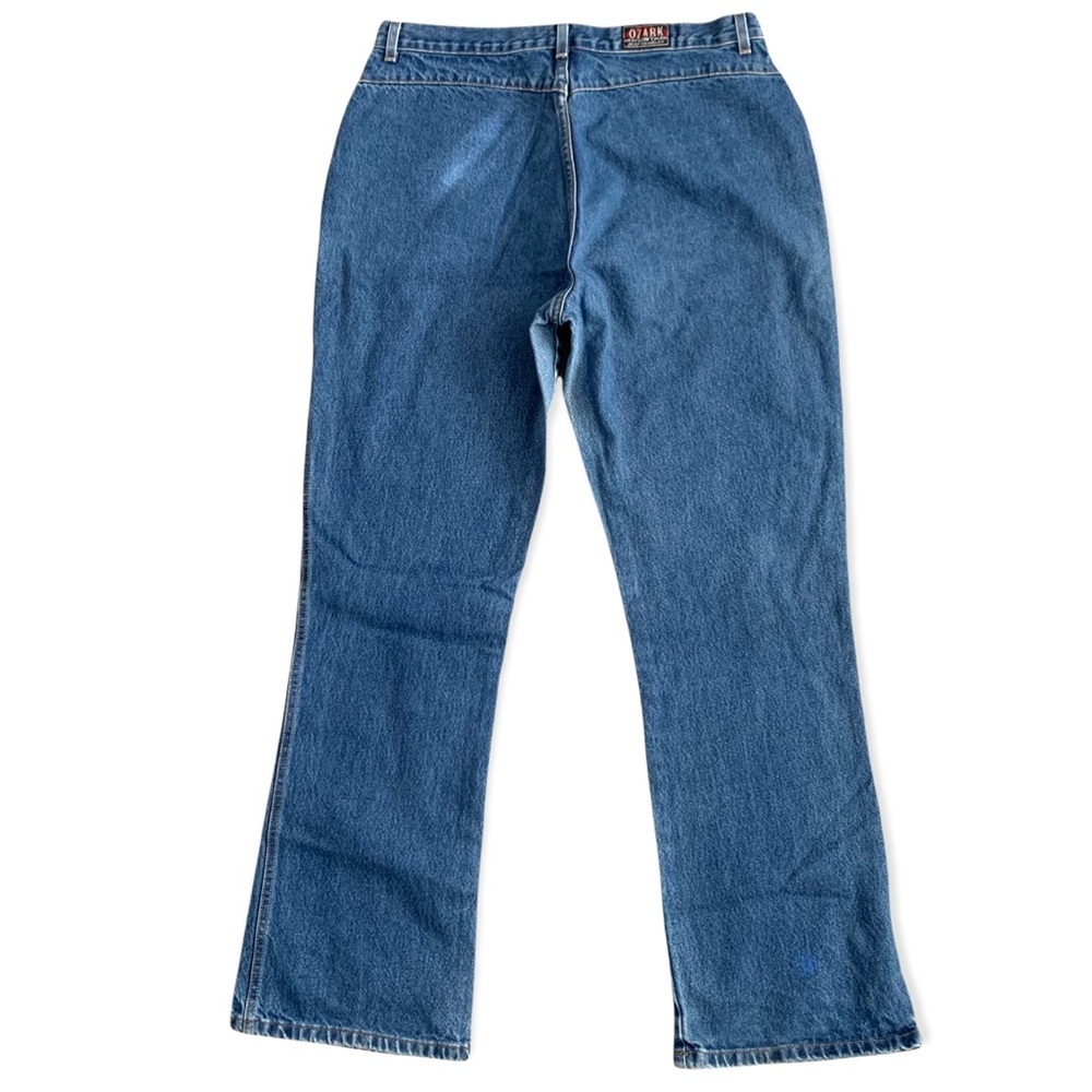 Vintage Ozark Mountain Western Rockabilly Pocketless Back Medium Blue Wash Jeans